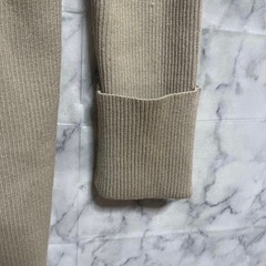 EMODA ハーフジップニットワンピース ベージュの画像