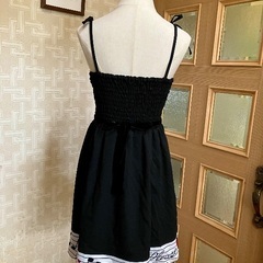 大人サイズ　裾に音符柄　メイド風スカート  サイズL 美品の画像