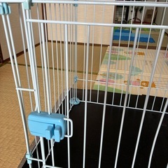 ペットゲージと水分補給の画像