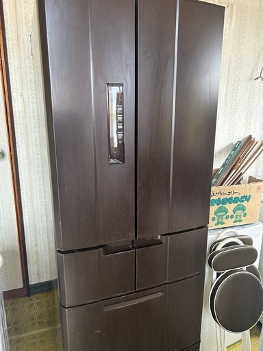 冷蔵庫　木目　　本文をよくお読み下さい