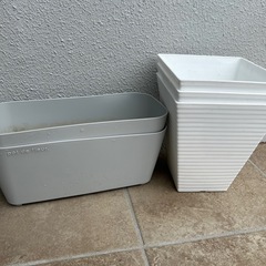 小さめプランター5つまとめての画像