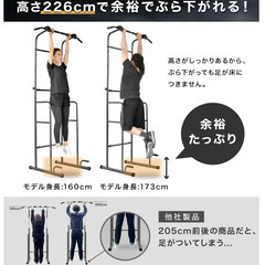 【12/21（日）引き取り限定】YouTen 懸垂バー 8段階調節 高さ220cmの画像