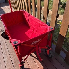 ⭐️早い者勝ち⭐️Coleman コールマン　キャリーワゴン　アウトドアワゴン　赤の画像