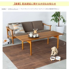 美品！ラグリエ　フローリング風マットの画像