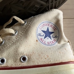 converseバッシュスニーカー24.0センチ二回使用品、靴箱にて保管品、シミがございます。の画像
