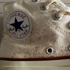 converseバッシュスニーカー24.0センチ二回使用品、靴箱にて保管品、シミがございます。の画像