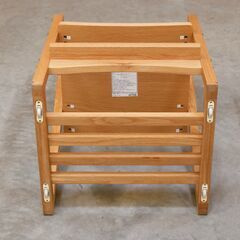 ≪zyt2631ジ≫ ACTUS/アクタス Fチェア オーク材 学習椅子/キッズチェア/おしゃれ/北欧/シンプル/無垢材/積層材/中古家具/リユースストレージ仙台 071207-04の画像