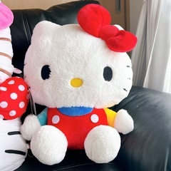 ハローキティ ぬいぐるみ クッション 4個セット　ビッグの画像