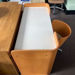 店頭引き渡し 中古 アクタス デスク イス セット テーブル 木製 家具 の画像