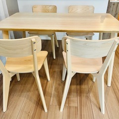 【IKEA】リーサボー/ダイニングテーブルとチェア4脚セットの画像