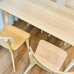 【IKEA】リーサボー/ダイニングテーブルとチェア4脚セットの画像