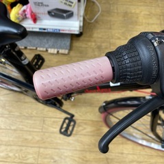 🔥人気🔥26インチ自転車 QS21C03225 シティサイクル ママチャリ ギア付き ブラック レッド No.2223 NHの画像