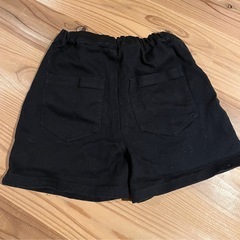 【新品未使用】X-girl stages　黒のハーフパンツの画像