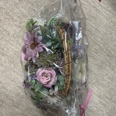 　花籠　造花とプリザーブドフラワーの画像