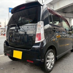 Bluetoothナビ付き☆特別仕様車☆月々8千円〜分割払い可‼️ 車検2年付き！【名義変更代込み】☆スズキ ワゴンRスティングレ☆Bluetoothナビ付き☆走行中DVD見れます☆☆プッシュスタート☆ドライブレコーダー付きのフル装備☆純正アルミ☆そのまま乗って帰れます！の画像