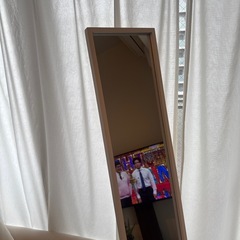 鏡　姿見　ホワイトオークの画像