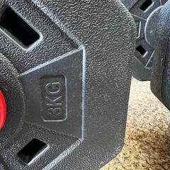 ダンベルセット 可変式 プレート付き  筋トレ用の画像