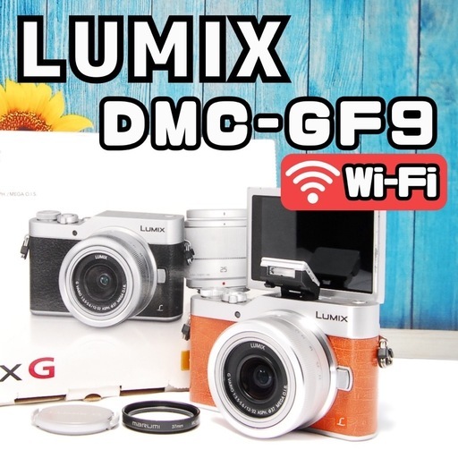 ショット数611回 LUMIX GF9 SNS Wi-Fi チルト ミラーレス