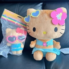 サンリオ　まとめ　ハローキティ　クロミ　クッション　ぬいぐるみ　日焼けキティ　キルトマットの画像