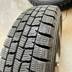 ★中古スタッドレスタイヤ★ DUNLOP ホイール4セット 3000円 日産デイズ使用しました！の画像