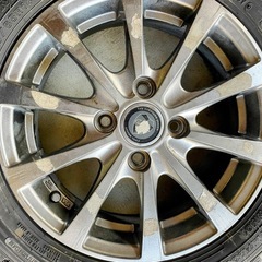 ★中古スタッドレスタイヤ★ DUNLOP ホイール4セット 3000円 日産デイズ使用しました！の画像