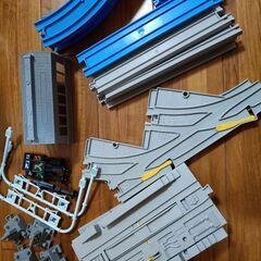 プラレール　車両基地レールセットの画像