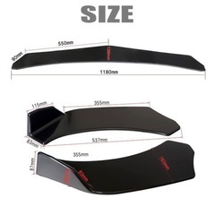 汎用　フロントリップ スポイラー カナード　3分割
の画像