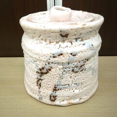 茶道 茶道具 水差 志野焼 四方木窯 共箱付き 中古 しの焼 よもぎ窯 苫小牧西店の画像