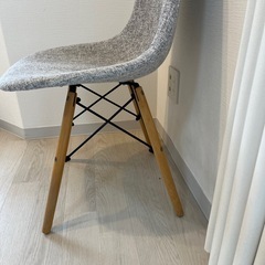 【良品】イームズ　リプロダクト　グレーファブリックチェアの画像