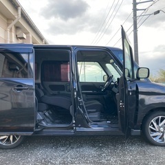 快適なターボ☆ Bluetooth対応ナビ付き☆月々1万円〜分割払い可❗️ 車検2年付き！【名義変更代込み】大人気☆スズキ スペーシア カスタム☆走行中DVD見れます☆ETC付き☆両側電動スライドドア☆ドラレコ☆スマートキー☆フルオートエアコン☆純正アルミ☆事故修復歴無し☆そのまま乗って帰れます‼️の画像