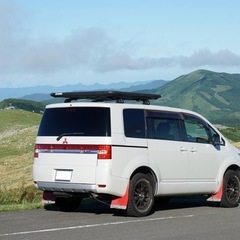 【急募】【定価合計66,000円】デリカD5用エアロルーフキャリア4点セットの画像