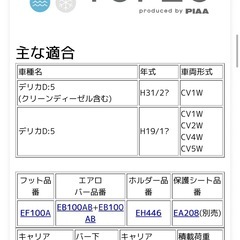 【急募】【定価合計66,000円】デリカD5用エアロルーフキャリア4点セットの画像