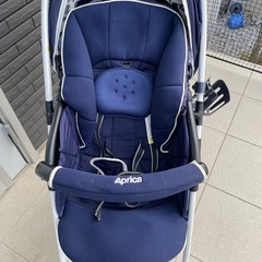 Aprica ベビーカー　カルーンエアー　ネイビーの画像