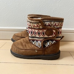 【新品未使用】ショートブーツ　ムートン　15cm の画像