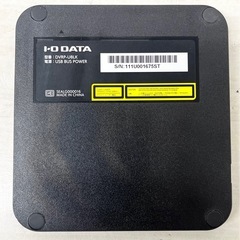 M【中古品】ポータブルDVDドライブ　I・O DATA DVRP-U8LK USB端子 外付け CD DVD 再生 録画 ドライブ 現状品の画像