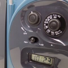 オーム電機　6機能マルチランタン　ML-107BL　AM/FMラジオ・蛍光灯照明・アラーム時計・サイレン等　単1電池又は車載シガーソケット給電　動作未確認【非対面取引です】の画像