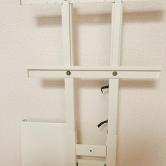 壁寄せテレビスタンド NAKAMURA ホワイトの画像