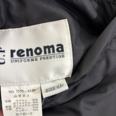 レノマ　リバーシブルダウンコート　メンズLLの画像