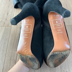 LANVIN en Bleu スエード　ロングブーツ　ハイヒール 23.5の画像