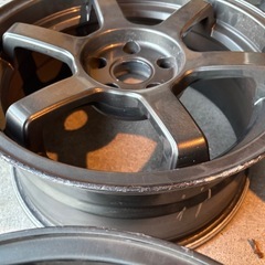 17インチ アルミホイール 4本セット　114.3 8J+25の画像