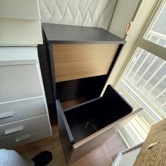 木製ゴミ箱 45L以上の画像