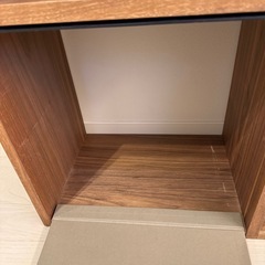 無印良品　スタッキングシェルフ ２段 ウォールナット材の画像