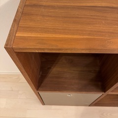 無印良品　スタッキングシェルフ ２段 ウォールナット材の画像
