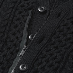 新品！GU×UNDERCOVER ネイビー カーディガン L の画像