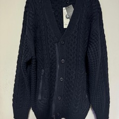 新品！GU×UNDERCOVER ネイビー カーディガン L の画像