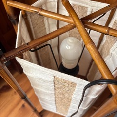 竹製 バンブー フロアランプ／和モダン 間接照明 の画像