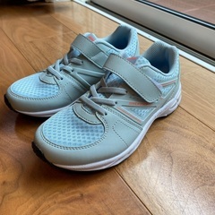 瞬足 413-402 グリーン 21.5cm メッシュ スニーカー ベルクロの画像