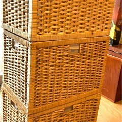 竹かご３個セットの画像