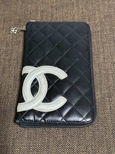 本物補償！CHANEL♡カンボンライン♡ラウンドファスナー♡黒×ピンク☆