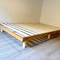 すのこベッド　ベッドフレーム　セミダブルの画像